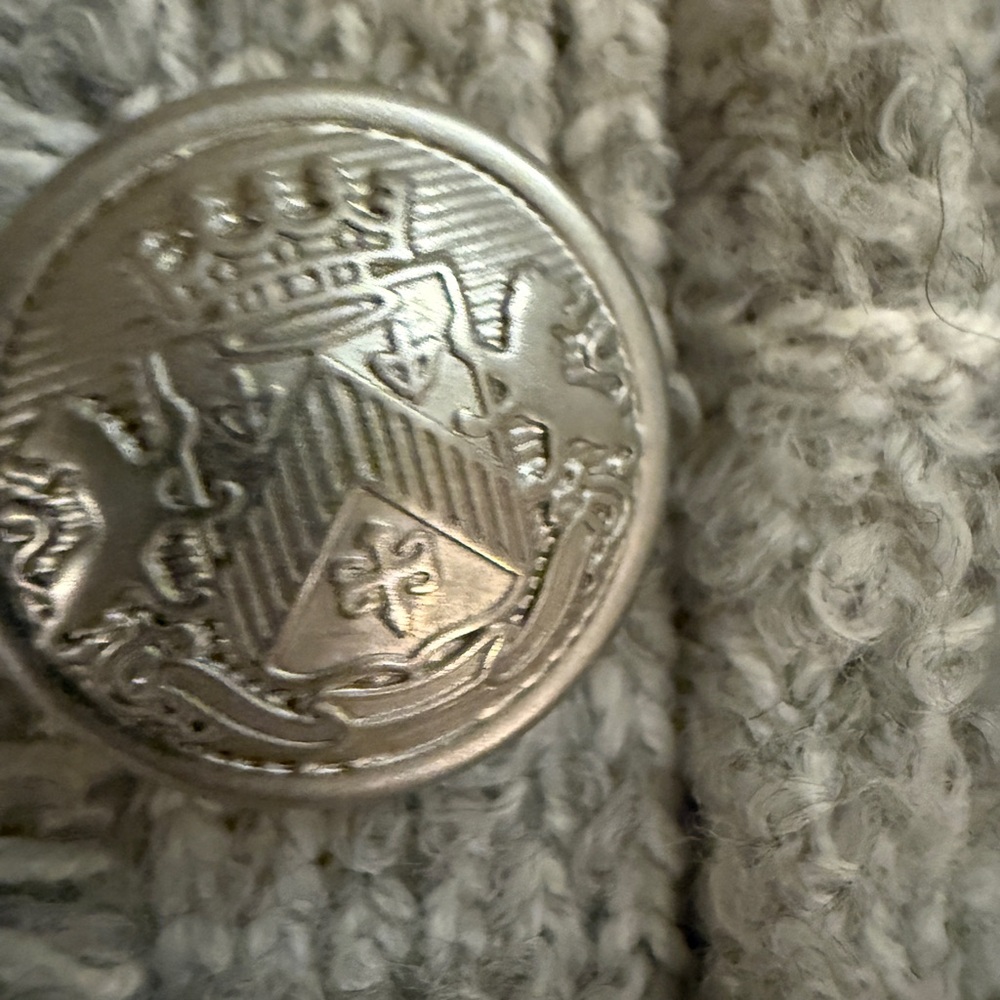 Express Gray Sweater/Jacket Button-Up Classic - image 8